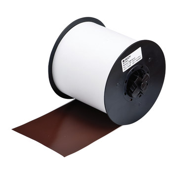 Picture of Brady Brown Indoor / Outdoor Vinyl Thermal Transfer 115759 Continuous Thermal Transfer Printer Label Roll (Main product image)