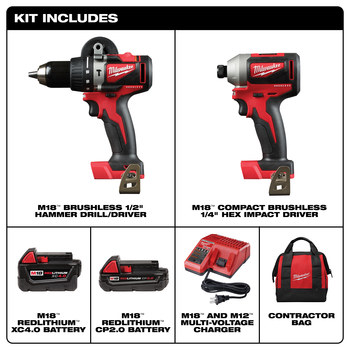 Milwaukee 2 drill discount combo