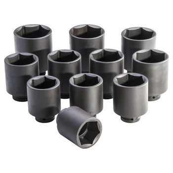 Proto J76111 6 Point Deep Impact Socket Set - 1 in Drive - 12524
