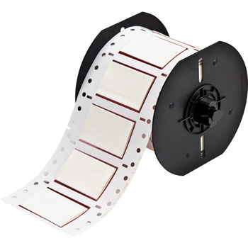 Picture of Brady Permasleeve White Heat-Shrinkable Polyolefin Thermal Transfer B33-750-2-7642 Die-Cut Thermal Transfer Printer Sleeve (Main product image)