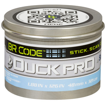 Shurtape Duck Pro BR Code 105637 Permanent Scannable Label - 1.88 in - Permanent Acrylic - Blue - SHURTAPE 105637