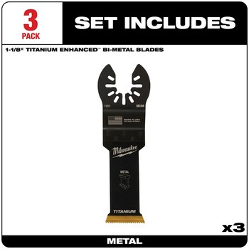 Milwaukee OPEN-LOK End Cut Oscillating Blade 49-25-1253 - Bi-Metal