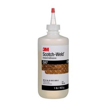 3M Scotch-Weld CA7 Cyanoacrylate Adhesive Clear Liquid 1 lb Bottle - 21062