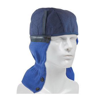 Picture of PIP 365-1620 Blue Universal Acrylic/Cotton Cold Weather Head Liner (Main product image)