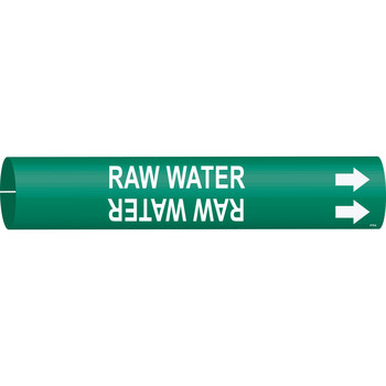 Picture of Brady Bradysnap-On White on Green Plastic 4116-A Snap-On Pipe Marker (Main product image)