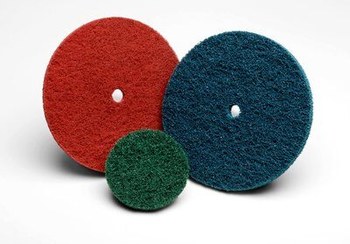 Standard Abrasives HS 864006 A/O Aluminum Oxide AO Buff & Blend Disc - 16 in Diameter - 1 1/4 in Center Hole - 35996