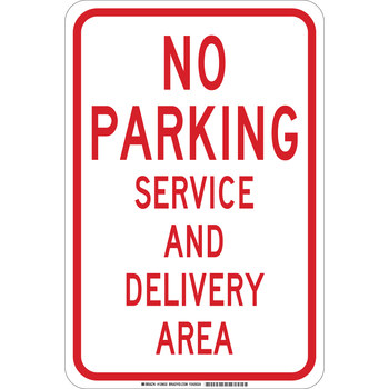 Picture of Brady B-401 High Impact Polystyrene Rectangle White English Traffic Control Sign part number 129631 (Main product image)
