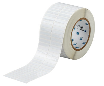 Picture of Brady White Polyimide Thermal Transfer THT-40-457-10 Die-Cut Thermal Transfer Printer Label Roll (Main product image)