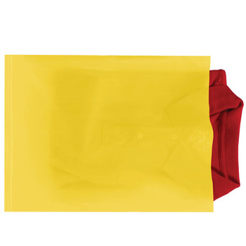 Yellow Flat Poly Bag - 12 in x 15 in - 2 mil Thick - 11769