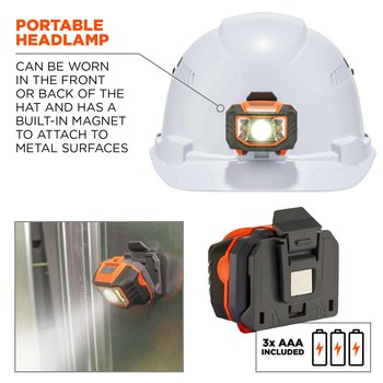 Ergodyne Skullerz Hard Hat 8972LED 60146 - White