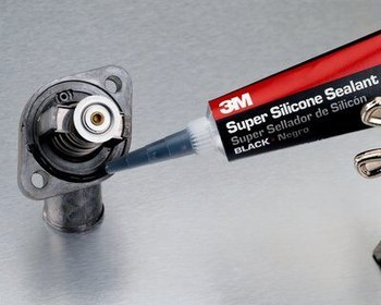 3M MG Sil Silicone Sealant 08017, 3 oz Tube, White