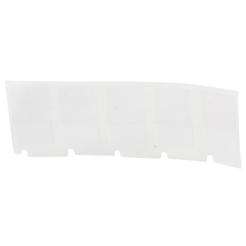 Picture of Brady Black on White, Clear Vinyl Thermal Transfer M4-47-427 Self-Laminating Wrap Around Labels (Main product image)