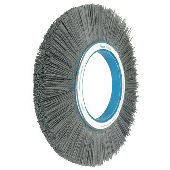 Weiler Nylox 83750 Wheel Brush - 12 in Dia - Crimped Nylon Bristle