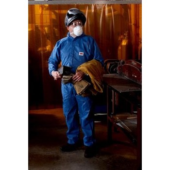 3M Disposable General Purpose & Work Coveralls 49801 - Size Large - Blue