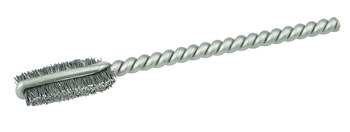 Miniature Wire Wheel Brush Steel Bristles Wire Fill 1/8 Stem Size Weiler 0.005 Wire Size 1 Diameter 