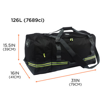 Ergodyne Arsenal 5008 Black Polyester Protective Duffel Bag - 16 in Width - 31 in Length - 15 1/2 in Height - 720476-13009