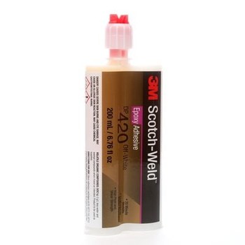 3M Scotch-Weld DP420 Off-White Two-Part Epoxy Adhesive - Base & Accelerator (B/A) - 200 ml Cartridge - 87832