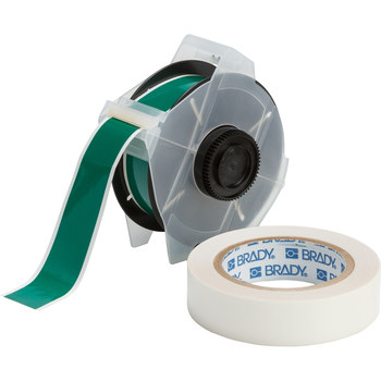 Picture of Brady Toughstripe Green Self-Laminating Polyester Thermal Transfer 142172 Continuous Thermal Transfer Printer Label Roll (Main product image)