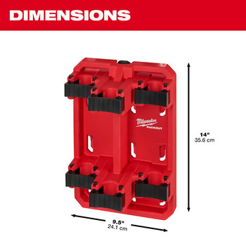 Milwaukee PACKOUT Long Handle Tool Rack 48-22-8349 - Polymer/Steel
