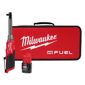 Milwaukee M12 FUEL Ratchet Kit 2569 21 M12 REDLITHIUM Battery