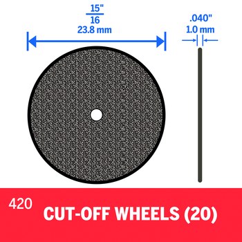 Dremel 420 Cut Off Wheel 00420 - 15/16 in - Emery