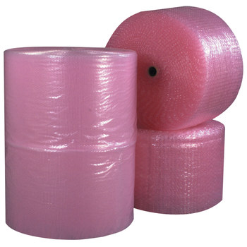 Pink Anti Static Bubble Rolls - 48 in x 250 ft x 1/2 in - 7521