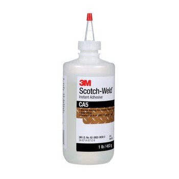 3M Scotch-Weld CA5 Cyanoacrylate Adhesive Clear Liquid 1 lb Bottle - 74288