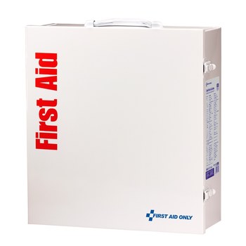 First Aid Only First Aid Cabinet - 5.5 in Width - 15 in Length - 16 in Height - Metal Case Construction - 092265-90575