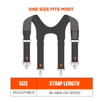 Ergodyne Arsenal Suspenders 5560 13665 - Gray