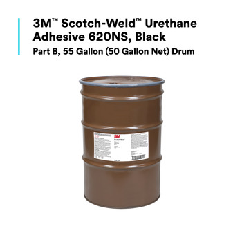 3M Scotch-Weld 7010309744 Two-Part Base (Part B) Black Urethane Adhesive - 55 gal - 14136