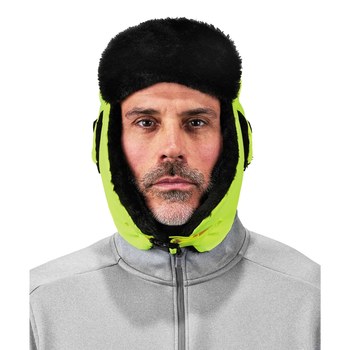 Ergodyne N-Ferno 6802 Lime Large Nylon Trapper Hat - 720476-16855
