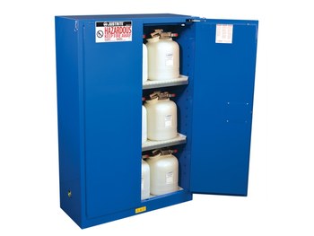 Justrite Sure-Grip EX Hazardous Material Storage Cabinet 8645281, 45 gal, Royal Blue - 16502