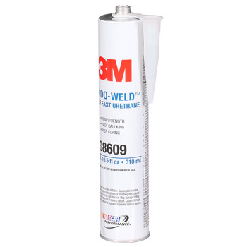 3M Window-Weld 08609 One-Part Black Urethane Adhesive - Paste 10.5 fl oz Cartridge