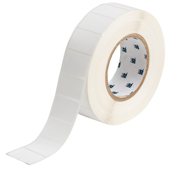 Picture of Brady White Polypropylene Thermal Transfer THT-235-7425-2 Die-Cut Thermal Transfer Printer Label Roll (Main product image)
