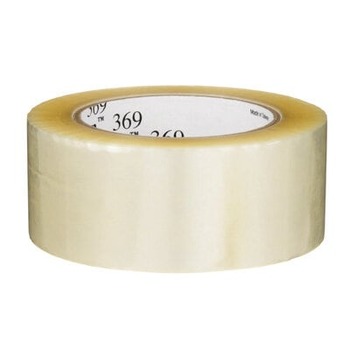 3M Tartan 369 Clear Box Sealing Tape - 72 mm Width x 100 m Length - 1.6 mil Thick - 61554