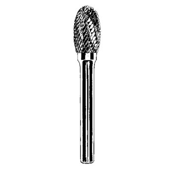 Picture of Dynabrade Carbide Double Cut SE-41 1/8 in Oval Abrasive Burr 93373 (Main product image)