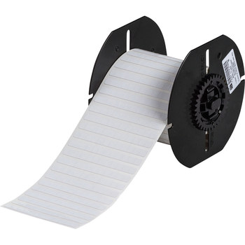 Brady UltraTemp B33-11-718 Die-Cut Printer Label Roll - 0.25 in x 0.25 in - Polyimide - White - B-718 - 91054