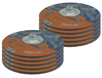 Weiler Tiger Zirc Depressed-Center Grinding Wheel 68385 - 9 in - Alumina Zirconia - 24 - T