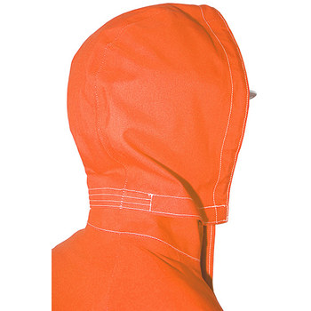 Picture of Ansell AlphaTec 66-684 Fluorescent Orange Universal CPC Polyester Trilaminate Reusable Chemical-Resistant Hood (Main product image)