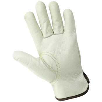 Global Glove 3200B Tan 2XL Grain Cowhide Leather Driver's Gloves - Keystone Thumb - 3200B/2XL