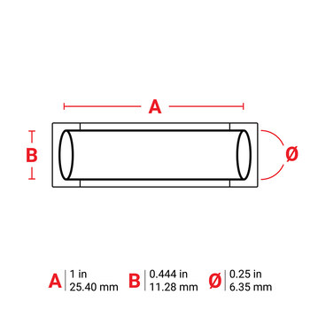 Picture of Brady PermaSleeve Pink Polyolefin Thermal Transfer M6-250-1-342-PK Heat Shrink Wire & Cable Labels (Main product image)