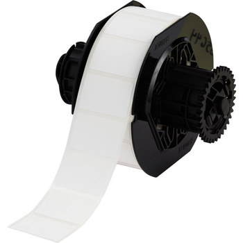 Brady B33-235-7425-AC Die-Cut Printer Label Roll - 1.5 in x 1 in - Polypropylene - White - B-7425 - 59983