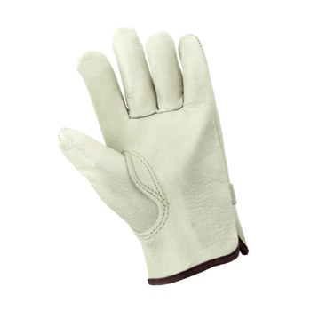 Global Glove 3200PS Tan Large Grain Cowhide Leather Driver's Gloves - Keystone Thumb - 3200PS/LG