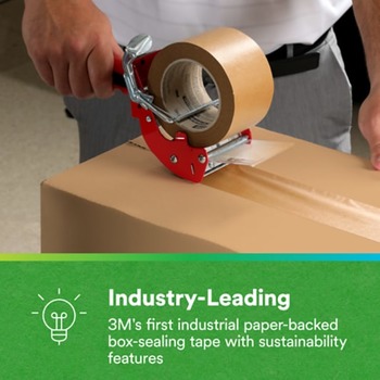 3M Scotch 570 Brown Performance Paper Box Sealing Tape - 48 mm Width x 50 m Length - 01084