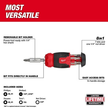 Milwaukee hex online screwdriver