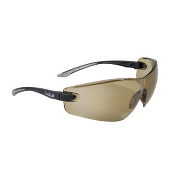 Picture of Bolle Safety Cobra 253-CB-400 Brown Black/Gray Universal Polycarbonate Standard Safety Glasses (Main product image)