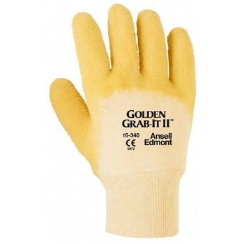 Ansell Edmont golden grab-it II gloves cut resistant size 10 XL 16-347 3 newpair