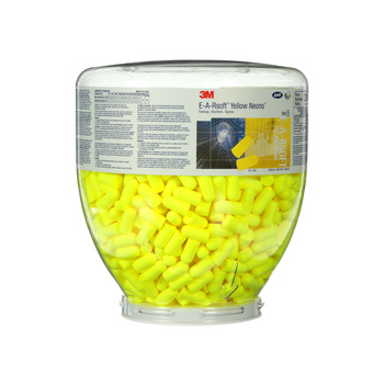 3M E-A-Rsoft Yellow Neons One Touch Ear Plug Dispenser Refill 91004 - Size Regular