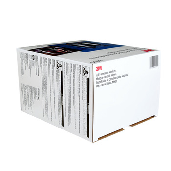 3M 6000 Series 6800 Gray Medium Silicone/Thermoplastic Elastomer Full Mask Facepiece Respirator