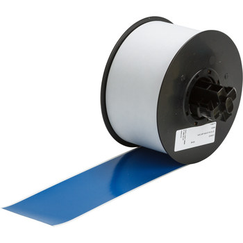 Picture of Brady Blue Indoor / Outdoor Vinyl Thermal Transfer 120858 Continuous Thermal Transfer Printer Label Roll (Main product image)